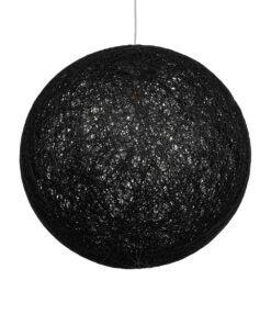 GLOBOSTAR® OCEANA 999-0157 Boho Κρεμαστό Φωτιστικό Οροφής με Ντουί 1 x E27 AC 220-240V IP20 – Μαύρο – Μ60 x Π60 x Υ60cm