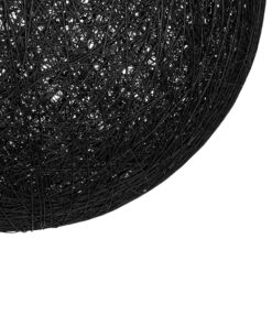 GLOBOSTAR® OCEANA 999-0157 Boho Κρεμαστό Φωτιστικό Οροφής με Ντουί 1 x E27 AC 220-240V IP20 – Μαύρο – Μ60 x Π60 x Υ60cm
