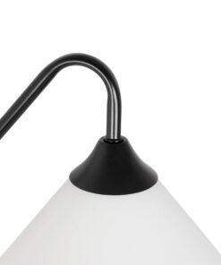GLOBOSTAR® ALESSIA 999-0177 Μοντέρνο Φωτιστικό Τοίχου – Απλίκα με Ντουί 1 x E27 AC 220-240V IP20 – Μπεζ & Μαύρο – Μ18 x Π26 x Υ29cm