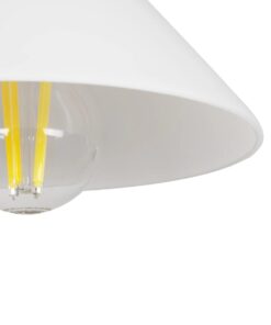 GLOBOSTAR® ALESSIA 999-0178 Μοντέρνο Φωτιστικό Τοίχου – Απλίκα με Ντουί 1 x E27 AC 220-240V IP20 – Μπεζ & Λευκό – Μ18 x Π26 x Υ29cm