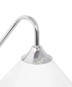 GLOBOSTAR® ALESSIA 999-0179 Μοντέρνο Φωτιστικό Τοίχου – Απλίκα με Ντουί 1 x E27 AC 220-240V IP20 – Μπεζ & Ασημί – Μ18 x Π26 x Υ29cm