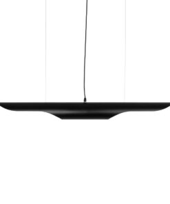 GLOBOSTAR® ESTERINA 999-0180 Μοντέρνο Κρεμαστό Φωτιστικό Οροφής με Ντουί 2 x E27 AC 220-240V IP20 – Μαύρο & Χρυσό – Μ100 x Π10 x Y10cm
