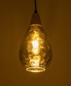 GLOBOSTAR® NOAH 999-0184 Μοντέρνο Κρεμαστό Φωτιστικό Οροφής με Ντουί 1 x E27 AC 220-240V IP20 – Γκρι & Μπεζ – Μ16 x Π16 x Υ30cm