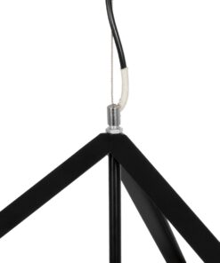 GLOBOSTAR® CUBE 999-0215 Μοντέρνο Κρεμαστό Φωτιστικό Οροφής με Ντουί 1 x E27 AC 220-240V IP20 – Μαύρο – Μ70 x Π70 x Υ87cm