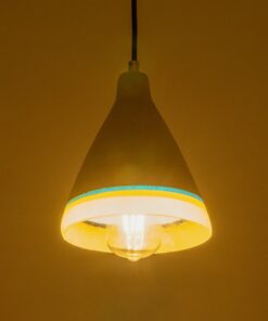 GLOBOSTAR® BEVIN 999-0219 Μοντέρνο Κρεμαστό Φωτιστικό Οροφής με Ντουί 1 x E27 AC 220-240V IP20 – Πολύχρωμο – Μ17 x Π17 x Υ21,5cm
