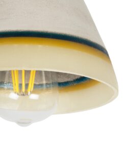GLOBOSTAR® BEVIN 999-0219 Μοντέρνο Κρεμαστό Φωτιστικό Οροφής με Ντουί 1 x E27 AC 220-240V IP20 – Πολύχρωμο – Μ17 x Π17 x Υ21,5cm