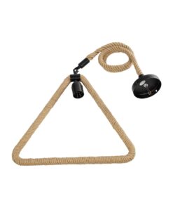 GLOBOSTAR® MALVERN 999-0235 Vintage Κρεμαστό Φωτιστικό Οροφής με Ντουί 1 x E27 AC 220-240V IP20 – Μαύρο & Μπεζ – Μ38 x Π4 x Υ42.5cm