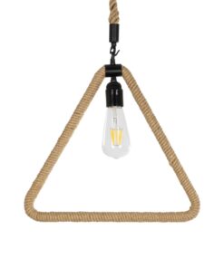 GLOBOSTAR® MALVERN 999-0235 Vintage Κρεμαστό Φωτιστικό Οροφής με Ντουί 1 x E27 AC 220-240V IP20 – Μαύρο & Μπεζ – Μ38 x Π4 x Υ42.5cm