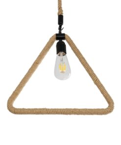 GLOBOSTAR® MALVERN 999-0235 Vintage Κρεμαστό Φωτιστικό Οροφής με Ντουί 1 x E27 AC 220-240V IP20 – Μαύρο & Μπεζ – Μ38 x Π4 x Υ42.5cm