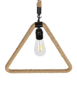GLOBOSTAR® MALVERN 999-0235 Vintage Κρεμαστό Φωτιστικό Οροφής με Ντουί 1 x E27 AC 220-240V IP20 – Μαύρο & Μπεζ – Μ38 x Π4 x Υ42.5cm