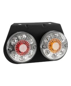 GLOBOSTAR® TAILIGHT 999-0251 Πίσω Φανάρι Οχημάτων LED 9W 360lm 180° DC 24V Αδιάβροχο IP66 Πορτοκαλί & Κόκκινο & Ψυχρό Λευκό 6000K – Μ18.5 x Π5 x Υ10cm – Πακέτο 2 Τεμαχίων – 1 Χρόνο Εγγύηση
