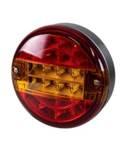 GLOBOSTAR® TAILIGHT 999-0253 Πίσω Φανάρι Οχημάτων LED 10W 400lm 180° DC 24V Αδιάβροχο IP66 Πορτοκαλί & Κόκκινο – Μ13.5 x Π13.5 x Υ5.5cm – Πακέτο 2 Τεμαχίων – 1 Χρόνο Εγγύηση