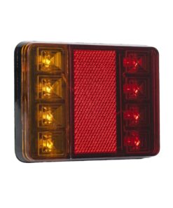 GLOBOSTAR® TAILIGHT 999-0255 Πίσω Φανάρι Οχημάτων LED 9W 360lm 140° DC 12V Αδιάβροχο IP66 Πορτοκαλί & Κόκκινο & Ψυχρό Λευκό 6000K – Μ12 x Π9.5 x Υ2cm – Πακέτο 2 Τεμαχίων – 1 Χρόνο Εγγύηση