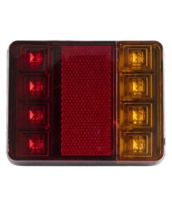 GLOBOSTAR® TAILIGHT 999-0255 Πίσω Φανάρι Οχημάτων LED 9W 360lm 140° DC 12V Αδιάβροχο IP66 Πορτοκαλί & Κόκκινο & Ψυχρό Λευκό 6000K – Μ12 x Π9.5 x Υ2cm – Πακέτο 2 Τεμαχίων – 1 Χρόνο Εγγύηση