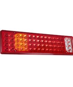 GLOBOSTAR® TAILIGHT 999-0256 Πίσω Φανάρι Οχημάτων LED 9W 360lm 180° DC 24V Αδιάβροχο IP66 Πορτοκαλί & Κόκκινο & Ψυχρό Λευκό 6000K – Πακέτο 2 Τεμαχίων – Μ46 x Π13 x Υ7cm – 1 Χρόνο Εγγύηση