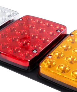 GLOBOSTAR® TAILIGHT 999-0260 Πίσω Φανάρι Οχημάτων LED 9W 360lm 180° DC 24V Αδιάβροχο IP66 Πορτοκαλί & Κόκκινο & Ψυχρό Λευκό 6000K – Μ33 x Π2.4 x Υ14cm – Πακέτο 2 Τεμαχίων – 1 Χρόνο Εγγύηση