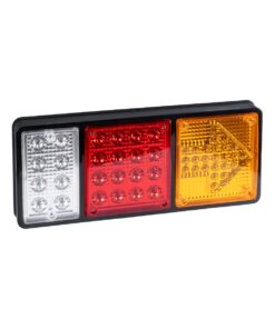 GLOBOSTAR® ARROWLIGHT 999-0261 Πίσω Φανάρι Οχημάτων Βέλος LED 9W 360lm 180° DC 24V Αδιάβροχο IP66 Πορτοκαλί & Κόκκινο & Ψυχρό Λευκό 6000K – Μ32 x Π3.5 x Υ14cm – Πακέτο 2 Τεμαχίων – 1 Χρόνο Εγγύηση