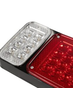GLOBOSTAR® ARROWLIGHT 999-0262 Πίσω Φανάρι Οχημάτων Βέλος LED 9W 360lm 180° DC 24V Αδιάβροχο IP66 Πορτοκαλί & Κόκκινο & Ψυχρό Λευκό 6000K – Μ40 x Π3.5 x Υ15cm – Πακέτο 2 Τεμαχίων – 1 Χρόνο Εγγύηση