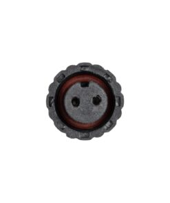 GLOBOSTAR® CONNECTOR 999-0265 2 Pin Σύνδεσμος Τροφοδοσίας για Wall Washers & Προβολείς με Είσοδο 2 x 0.25mm2 & Έξοδο 1 x Αρσενικό Βύσμα Αδιάβροχο IP65 – Μαύρο – Μ20 x Π1.5 x Υ1.5cm