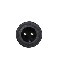 GLOBOSTAR® CONNECTOR 999-0266 2 Pin Σύνδεσμος Τροφοδοσίας για Wall Washers & Προβολείς με Είσοδο 2 x 0.25mm2 & Έξοδο 1 x Θηλυκό Βύσμα Αδιάβροχο IP65 – Μαύρο – Μ20 x Π1.5 x Υ1.5cm