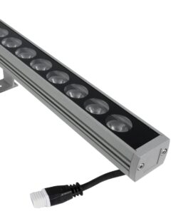GLOBOSTAR® WASHERPANDA 999-0272 Μπάρα Φωτισμού Wall Washer LED 36W 3960lm 15° DC 24V Αδιάβροχο IP67 Θερμό Λευκό 2700K Dimmable – Bridgelux SMD Chip – Γκρι Ανθρακί – Μ100 x Π4 x Υ3cm – 3 Χρόνια Εγγύηση