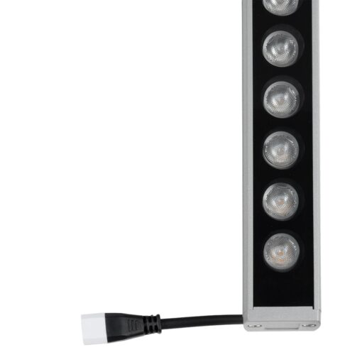 GLOBOSTAR® WASHERPANDA 999-0273 Μπάρα Φωτισμού Wall Washer LED 36W 4140lm 15° DC 24V Αδιάβροχο IP67 Φυσικό Λευκό 4500K Dimmable – Bridgelux SMD Chip – Γκρι Ανθρακί – Μ100 x Π4 x Υ3cm – 3 Χρόνια Εγγύηση