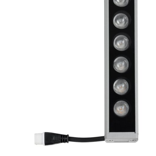GLOBOSTAR® WASHERPANDA 999-0273 Μπάρα Φωτισμού Wall Washer LED 36W 4140lm 15° DC 24V Αδιάβροχο IP67 Φυσικό Λευκό 4500K Dimmable – Bridgelux SMD Chip – Γκρι Ανθρακί – Μ100 x Π4 x Υ3cm – 3 Χρόνια Εγγύηση