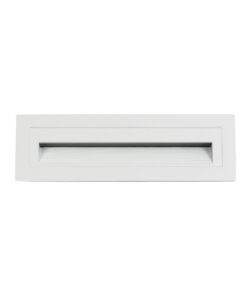 kelvo® STEPART KLV-101-0088 Χωνευτό Φωτιστικό Σκαλοπατιού / Διαδρόμου LED 4W 500lm 45° AC 220-240V Αδιάβροχο IP65 Θερμό Λευκό 2700K – Lumileds SMD Chip & TÜV SÜD Driver – Λευκό Ματ – Μ21 x Π5.5 x Υ6.5cm / Q20.3 x 5.6cm – 5 Χρόνια Εγγύηση