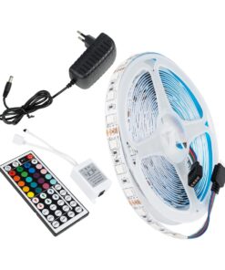 GLOBOSTAR® CHROMAWAVE 70411 Σετ Ταινίας με IR Ασύρματο Χειριστήριο & Τροφοδοτικό LED 36W 2160lm 120° AC 220-240V IP20 150 x SMD5050 Chip Πολύχρωμο RGB Dimmable – Sanan SMD Chip – Μ500 x Π1 x Υ0.2cm – Ρολό 5 Μέτρων – 2 Χρόνια Εγγύηση