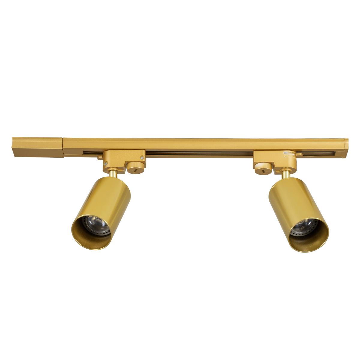 GLOBOSTAR® LEO 60358 Μοντέρνο Φωτιστικό Οροφής με Ντουί 2 x GU10 AC 220-240V IP20 - Χρυσό Πλατίνα - Μ50.5 x Π6 x Υ20cm - Image 2
