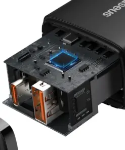 Baseus Φορτιστής Ταχείας Φόρτισης 20W USB‑C + USB‑A Μαύρος CCXJ‑B01