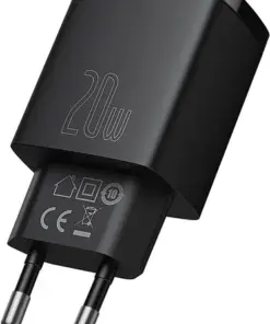 Baseus Φορτιστής Ταχείας Φόρτισης 20W USB‑C + USB‑A Μαύρος CCXJ‑B01