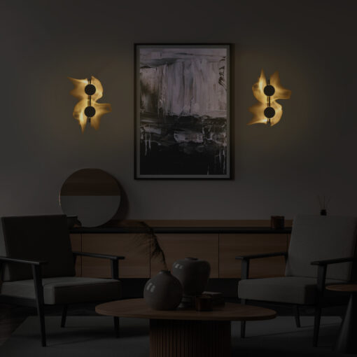 Επίτοιχο Δίφωτο Φωτιστικό Χάλκινο – LED 2×5W – 2700K – IP20 – 100×100×380mm ACA MW2505832BR