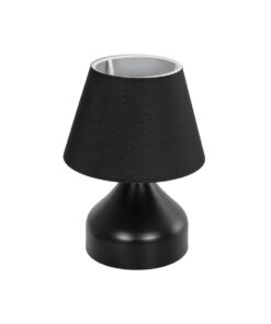 Alternative view of GLOBOSTAR® PYRAMID 204-0058 Μοντέρνο Επιτραπέζιο Φωτιστικό Πορτατίφ με Ντουί 1 x E27 AC 220-240V IP20 - Μαύρο - Μ22 x Π22 x Υ30cm