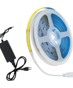 GLOBOSTAR® COBWAVE 70416 Σετ Ταινίας με Τροφοδοτικό LED 48W 4800lm 120° AC 220-240V IP20 1540 x COB Chip Φυσικό Λευκό 4500K – Sanan COB Chip – Μ500 x Π1 x Υ0.2cm – Ρολό 5 Μέτρων – 2 Χρόνια Εγγύηση