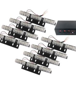 Εξωτερικά Φώτα Οδικής Βοήθειας STROBO LED 8x3 72W 10-30V IP65 Αδιάβροχα Πορτοκαλί GloboStar 88982