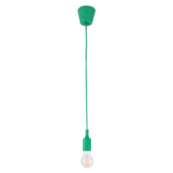 GLOBOSTAR® CABLITO 61556 Μοντέρνο Κρεμαστό Φωτιστικό Οροφής με Ντουί 1 x E27 AC 220-240V IP20 - Πράσινο - Μ4 x Π4 x Υ110cm