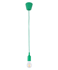 GLOBOSTAR® CABLITO 61556 Μοντέρνο Κρεμαστό Φωτιστικό Οροφής με Ντουί 1 x E27 AC 220-240V IP20 - Πράσινο - Μ4 x Π4 x Υ110cm