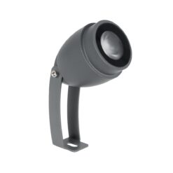 GLOBOSTAR® TREEGAL 90460 Φωτιστικό Σποτ για Φυτά - Δέντρα με Βάση Μπετού & Κορμού LED 3W 315lm 15° DC 24V Αδιάβροχο IP67 Ultra Θερμό Λευκό 2200K Dimmable - Bridgelux SMD Chip - Γκρι Ανθρακί - Μ5 x Π5 x Υ13cm - 3 Χρόνια Εγγύηση