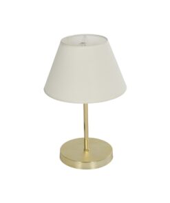 Alternative view of GLOBOSTAR® GLOSSY 204-0071 Μοντέρνο Επιτραπέζιο Φωτιστικό Πορτατίφ με Ντουί 1 x E27 AC 220-240V IP20 - Χρυσό & Λευκό - Μ22 x Π22 x Υ34cm