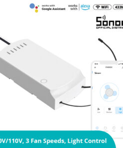 GloboStar® 80012 SONOFF iFan03-R2 - Wi-Fi Smart Switch Ceiling Fan & Light Controller
