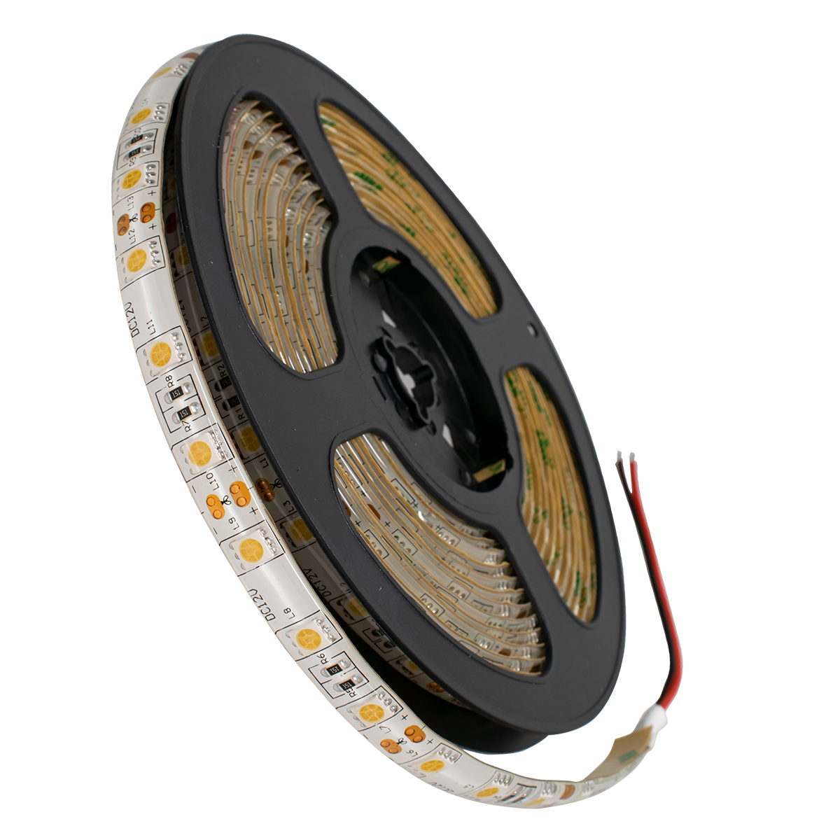 GLOBOSTAR® LUMAR 70122 Ταινία LED 14.4W/m 1296lm/m 120° DC 12V Αδιάβροχη IP65 60 x SMD5050 Chip/m Θερμό Λευκό 2700K Dimmable - Sanan SMD Chip - Μ500 x Π1 x Υ0.2cm - Ρολό 5 Μέτρων - 5 Χρόνια Εγγύηση - Image 2