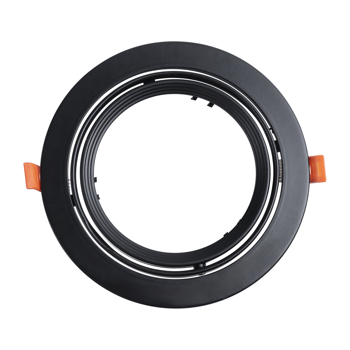 GLOBOSTAR® VITA 77851 Χωνευτή Κινούμενη Βάση για Σποτ AR111 για Ντουί GU10/GU5.3 IP20 - Μαύρο Ματ - Μ18 x Π18 x Υ4.5cm / Q16.5cm - Image 2