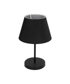 Alternative view of GLOBOSTAR® LARA 204-0074 Μοντέρνο Επιτραπέζιο Φωτιστικό Πορτατίφ με Ντουί 1 x E27 AC 220-240V IP20 - Μαύρο - Μ22 x Π22 x Υ35cm