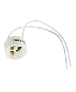 GloboStar® LAMPHOLDER 78951 Ντουί GU10 Πορσελάνης με 15cm Καλώδιο – IP20 – Φ2.7 x Μ15cm – 5 Χρόνια Εγγύηση