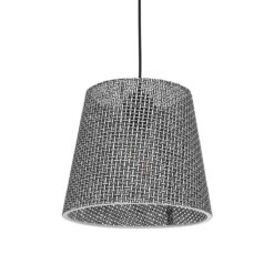 GLOBOSTAR® CONEY 203-0070 Μοντέρνο Κρεμαστό Φωτιστικό Οροφής με Ντουί 1 x E27 AC 220-240V IP20 - Γκρι - Μ26 x Π26 x Υ25cm