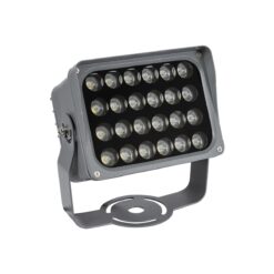 GLOBOSTAR® FLOODXENA 90130 Προβολέας Σποτ Wall Washer LED 24W 2880lm 10° AC 220-240V Αδιάβροχο IP65 Ψυχρό Λευκό 6000K – Bridgelux SMD Chip – Γκρι Ανθρακί – Μ18 x Π13.5 x Υ18cm – 3 Χρόνια Εγγύηση