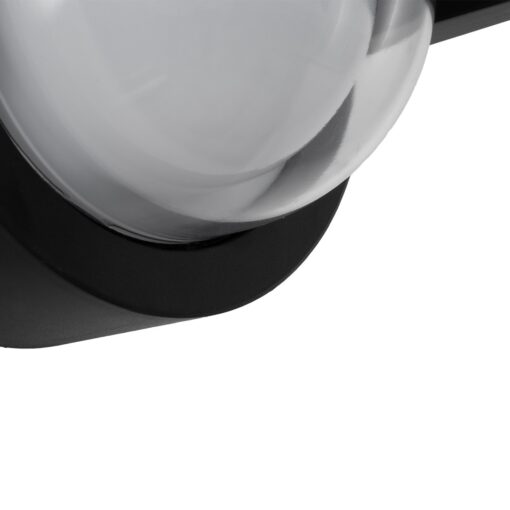 kelvo® NEXA KLV-101-0251 Φωτιστικό Τοίχου / Απλίκα LED 6W 480lm 180° AC 220-240V Αδιάβροχο IP65 Ultra Θερμό Λευκό 1800K – Sanan SMD Chip & TÜV SÜD Driver – Μαύρο Ματ – Μ11 x Π9 x Υ11cm – 5 Χρόνια Εγγύηση