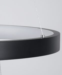 kelvo® NEMESIS KLV-101-0220-V2 Κρεμαστό Φωτιστικό Οροφής LED 120W 12000lm 180° AC 220-240V IP20 Ρυθμιζόμενο Λευκό CCT με Χειριστήριο από 2700K έως 6000K Dimmable – Lumileds SMD Chip – Μαύρο Ματ – Μ80 x Π80 x Υ80cm – 3 Χρόνια Εγγύηση