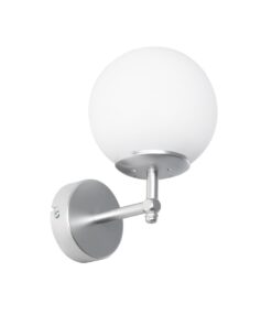 Alternative view of GLOBOSTAR® DALPH 203-0031 Vintage Φωτιστικό Τοίχου - Απλίκα με Ντουί 1 x E27 AC 220-240V IP20 - Ασημί & Λευκό - M18 x Π15 x Υ23cm